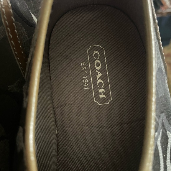 COACH Dee Optic Signature C Black and Gray Casual Sneakers Size 9.5 - Picture 5 of 10